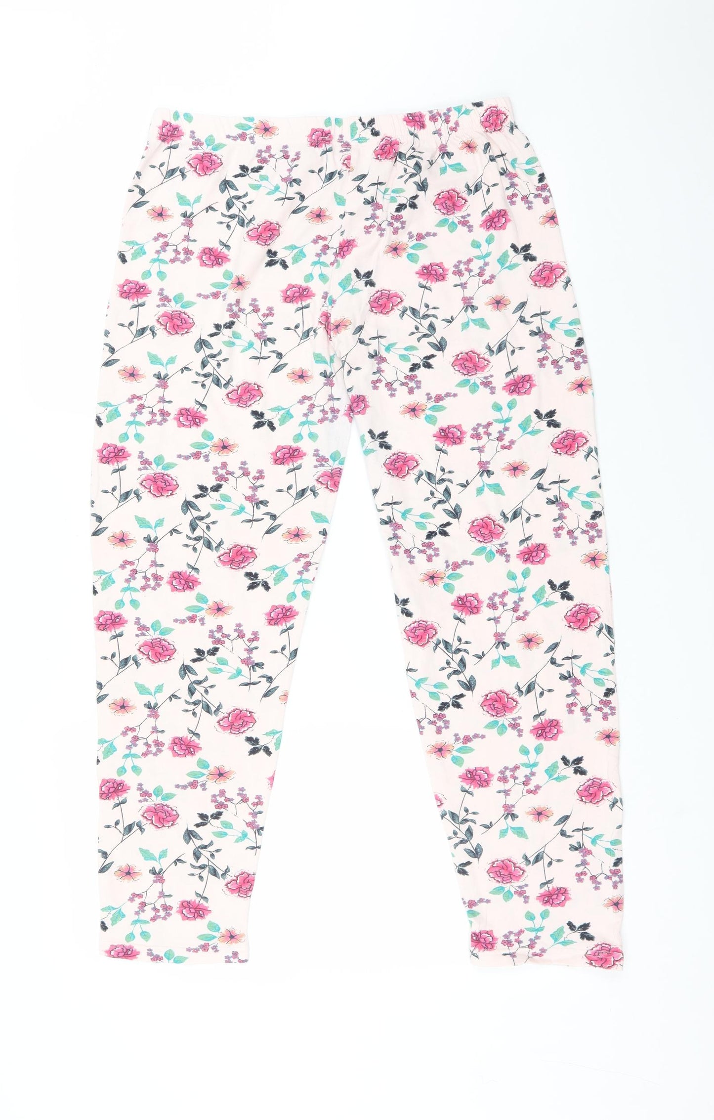 Avon Womens Multicoloured Floral Cotton  Pyjama Pants Size 16