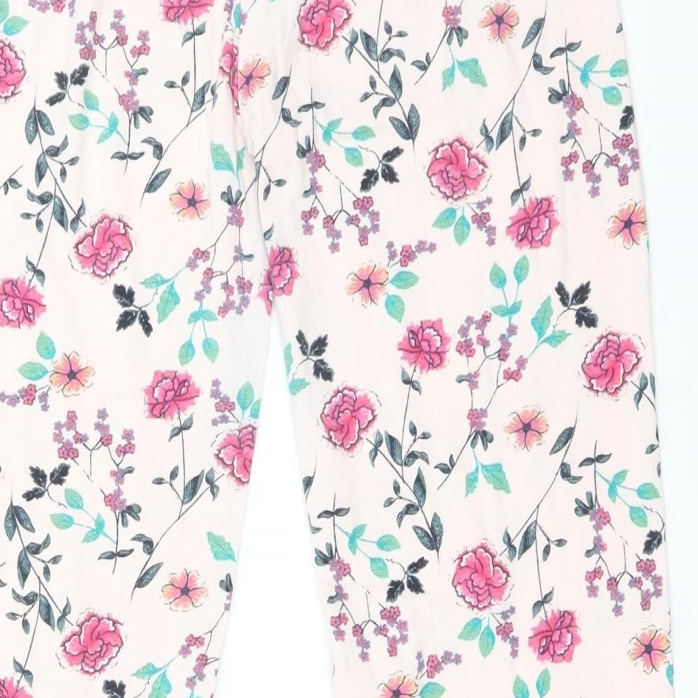 Avon Womens Multicoloured Floral Cotton  Pyjama Pants Size 16
