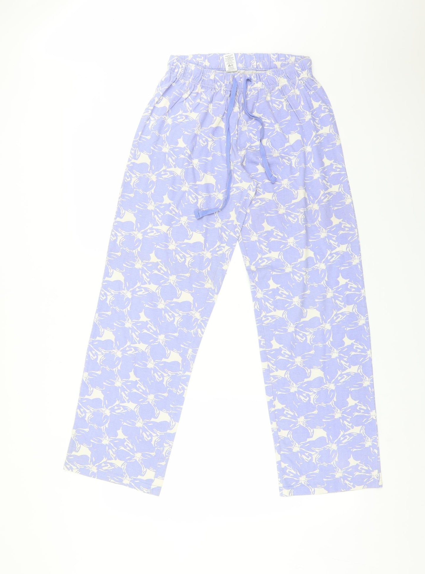 Nutmeg Womens Purple Floral Cotton  Pyjama Pants Size 10