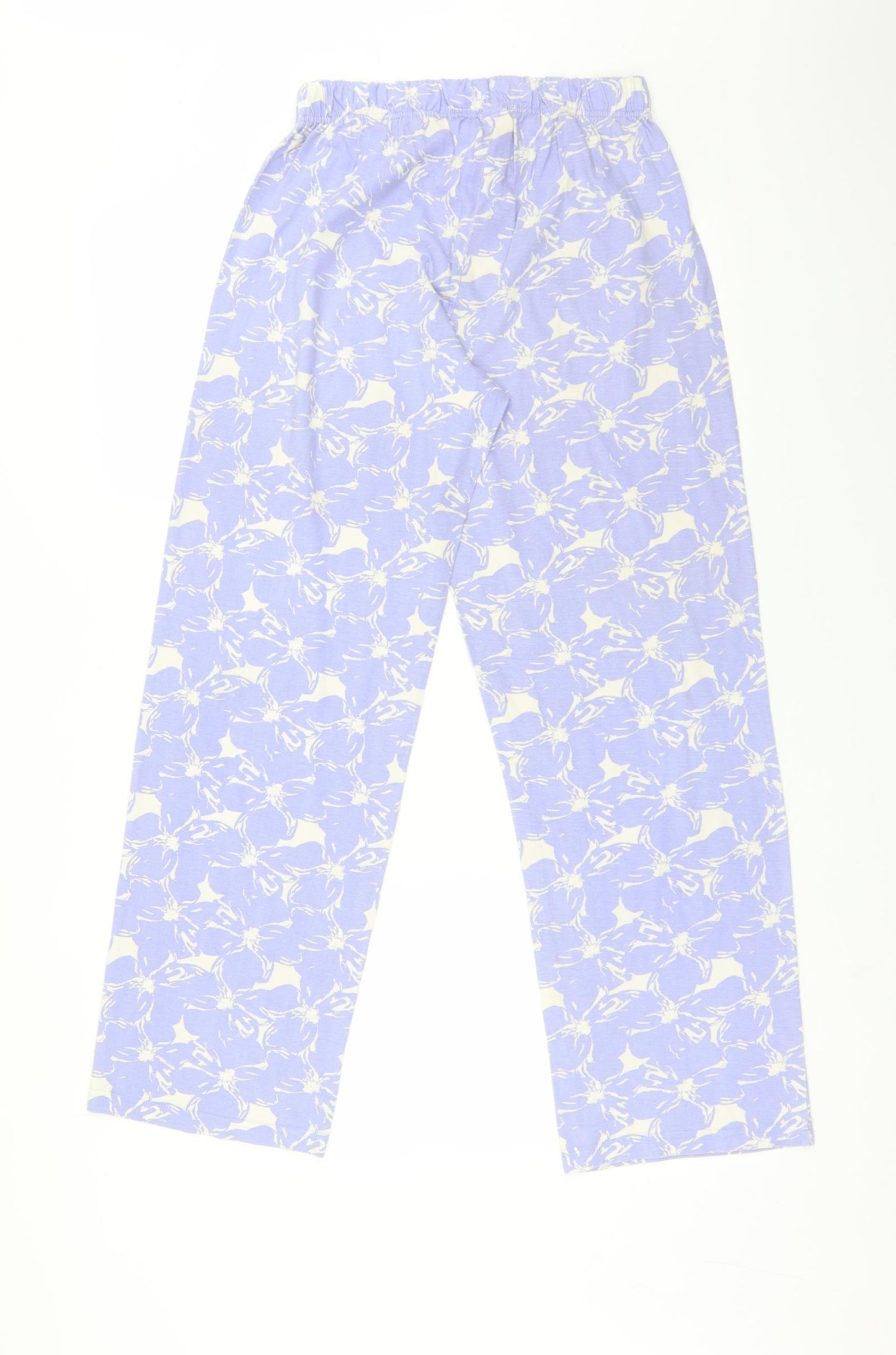 Nutmeg Womens Purple Floral Cotton  Pyjama Pants Size 10