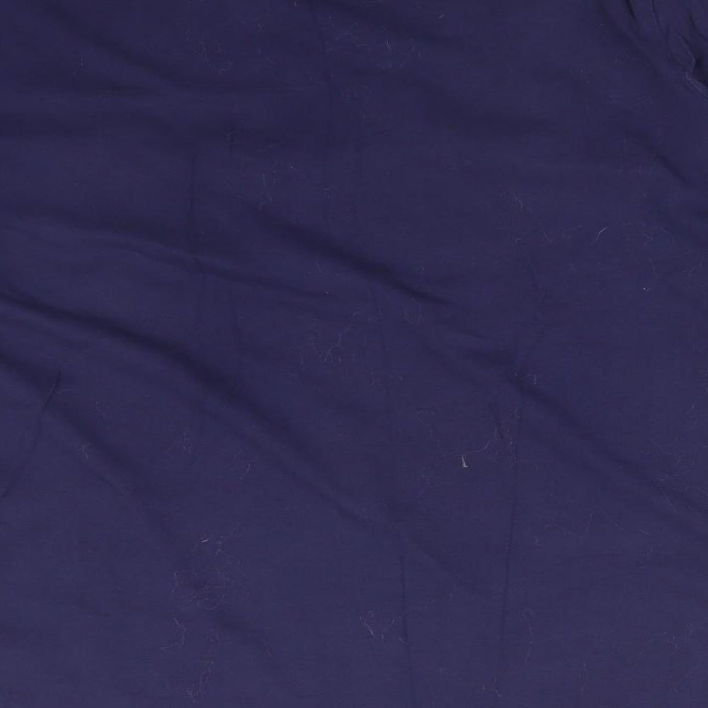 Papaya Womens Blue  Cotton Basic T-Shirt Size 22 V-Neck