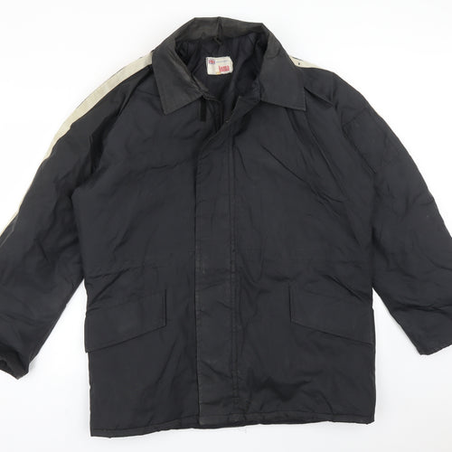 IOMA Mens Black   Overcoat Coat Size M