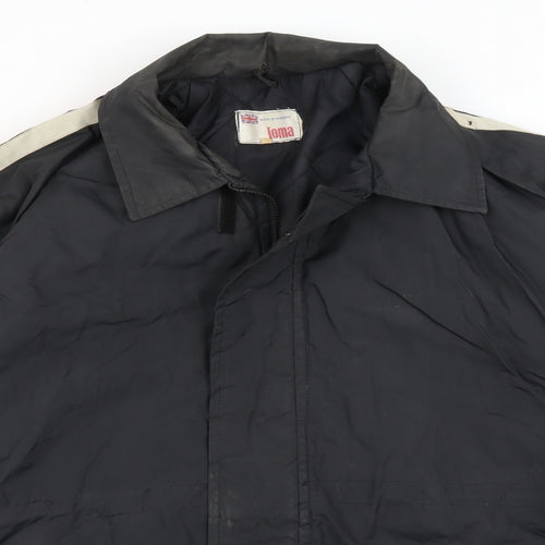 IOMA Mens Black   Overcoat Coat Size M