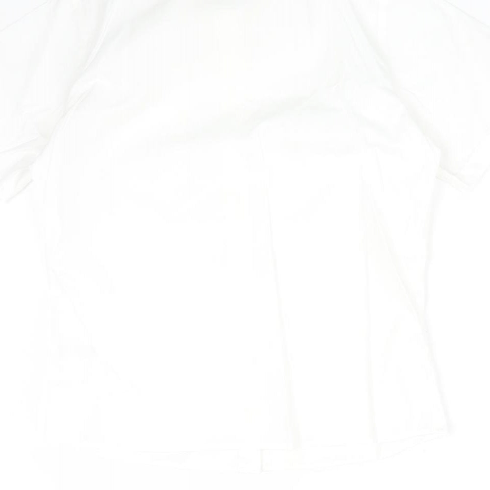 TU Boys White  Cotton Basic Button-Up Size 12 Years Collared