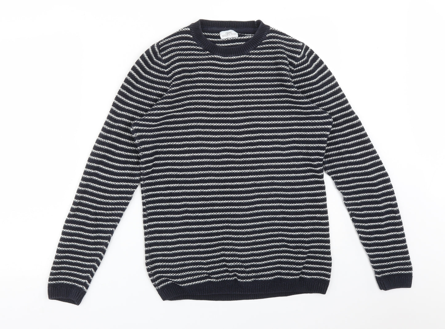 NEXT Womens Multicoloured Striped Cotton Pullover Sweatshirt Size S