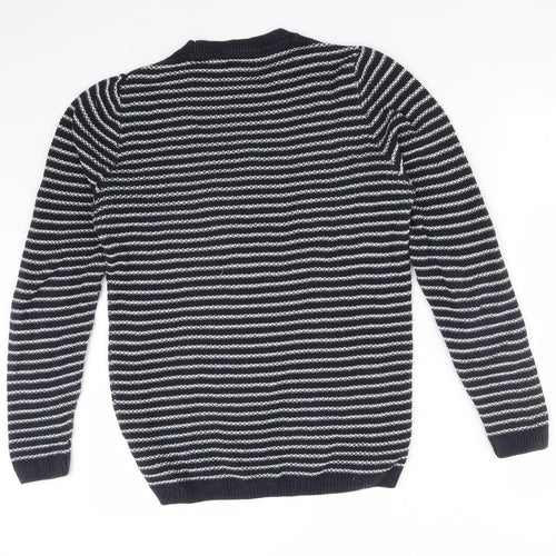 NEXT Womens Multicoloured Striped Cotton Pullover Sweatshirt Size S