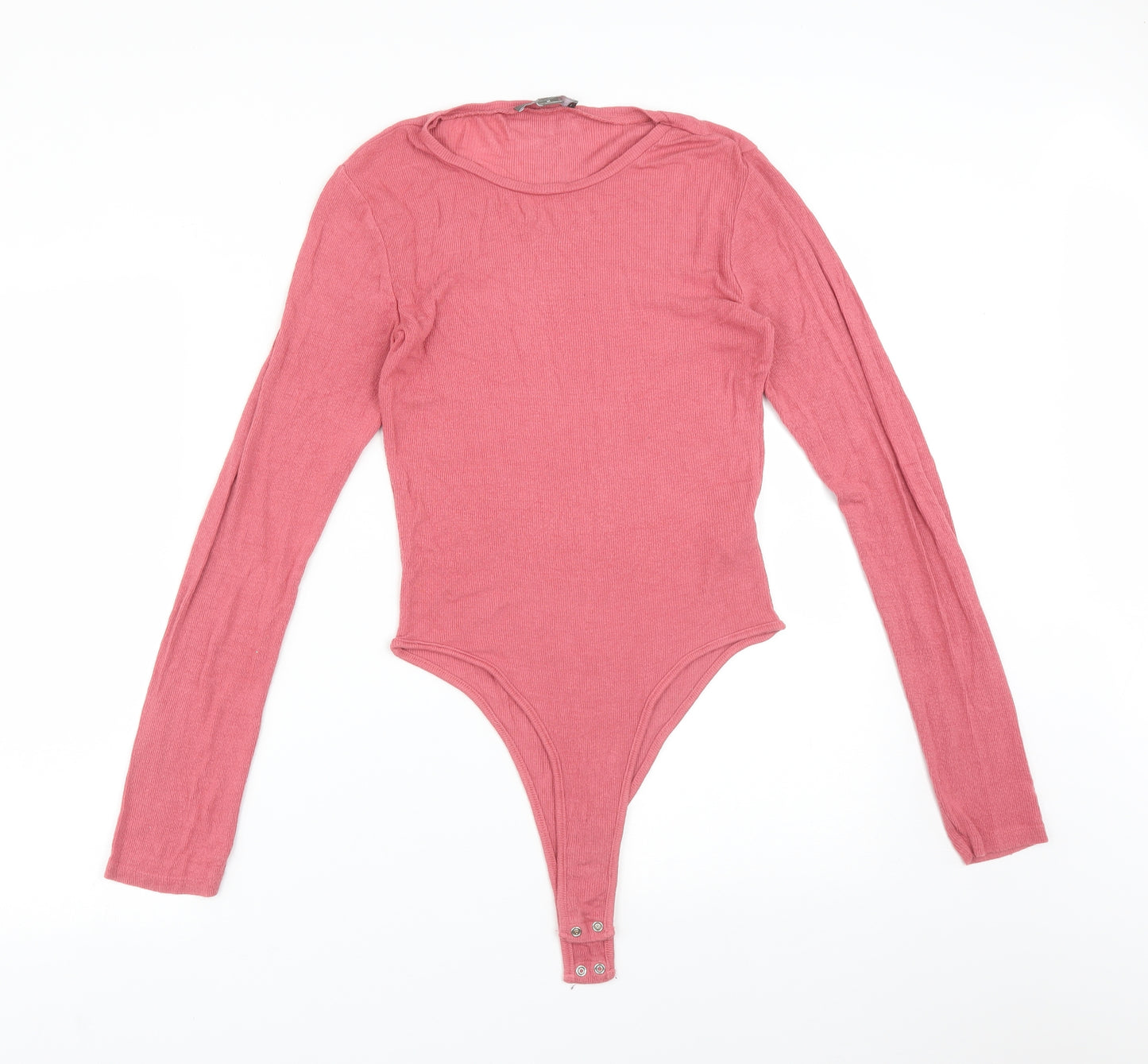 Primark Womens Pink  Viscose Bodysuit One-Piece Size M