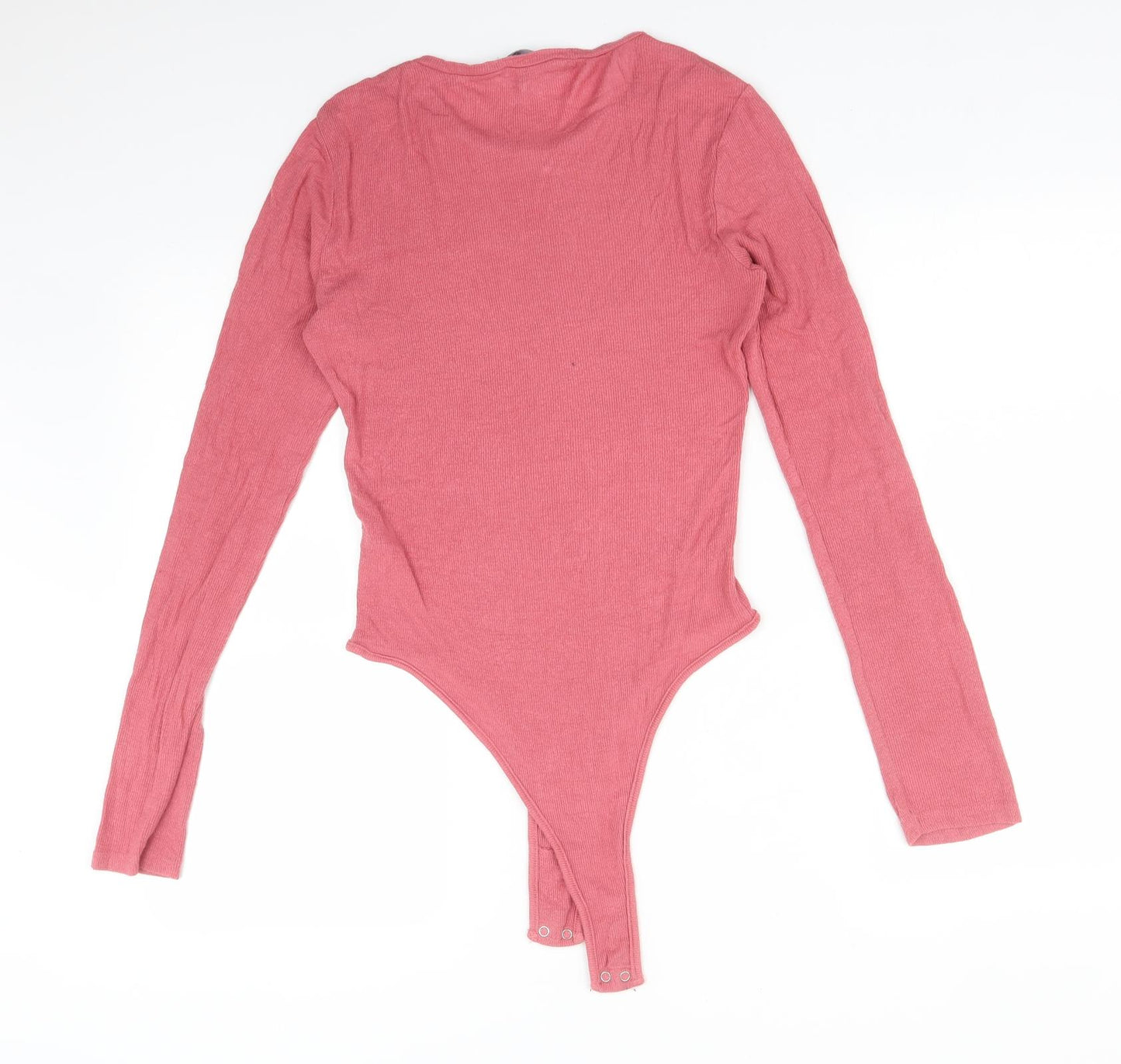 Primark Womens Pink  Viscose Bodysuit One-Piece Size M