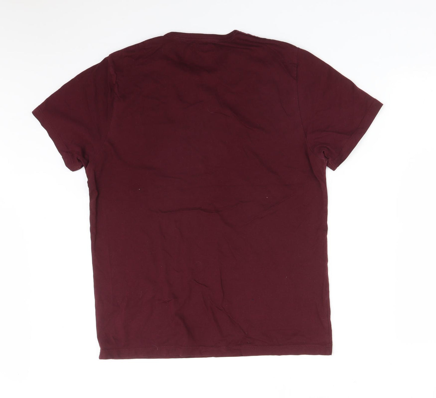 Topman Mens Red  Cotton  T-Shirt Size M Crew Neck
