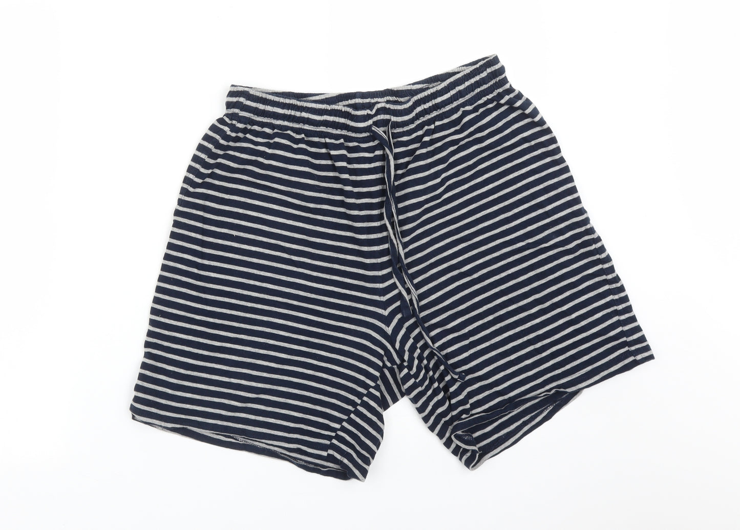 Debenhams Mens Multicoloured Striped Cotton Sweat Shorts Size M L7 in Regular