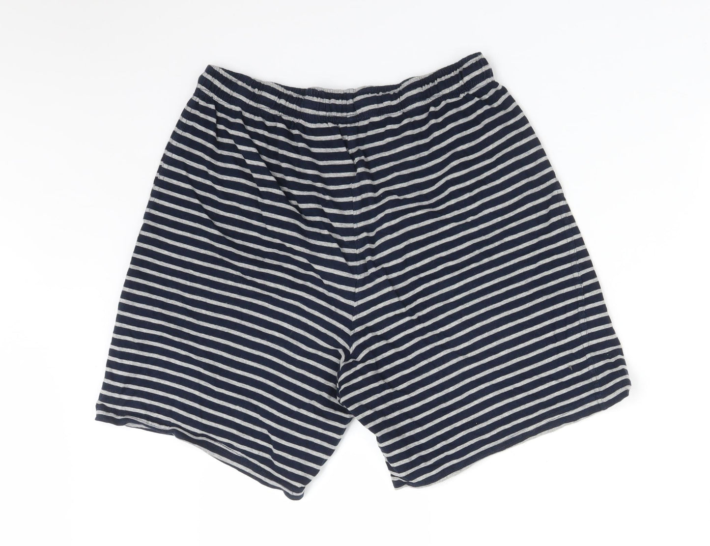 Debenhams Mens Multicoloured Striped Cotton Sweat Shorts Size M L7 in Regular