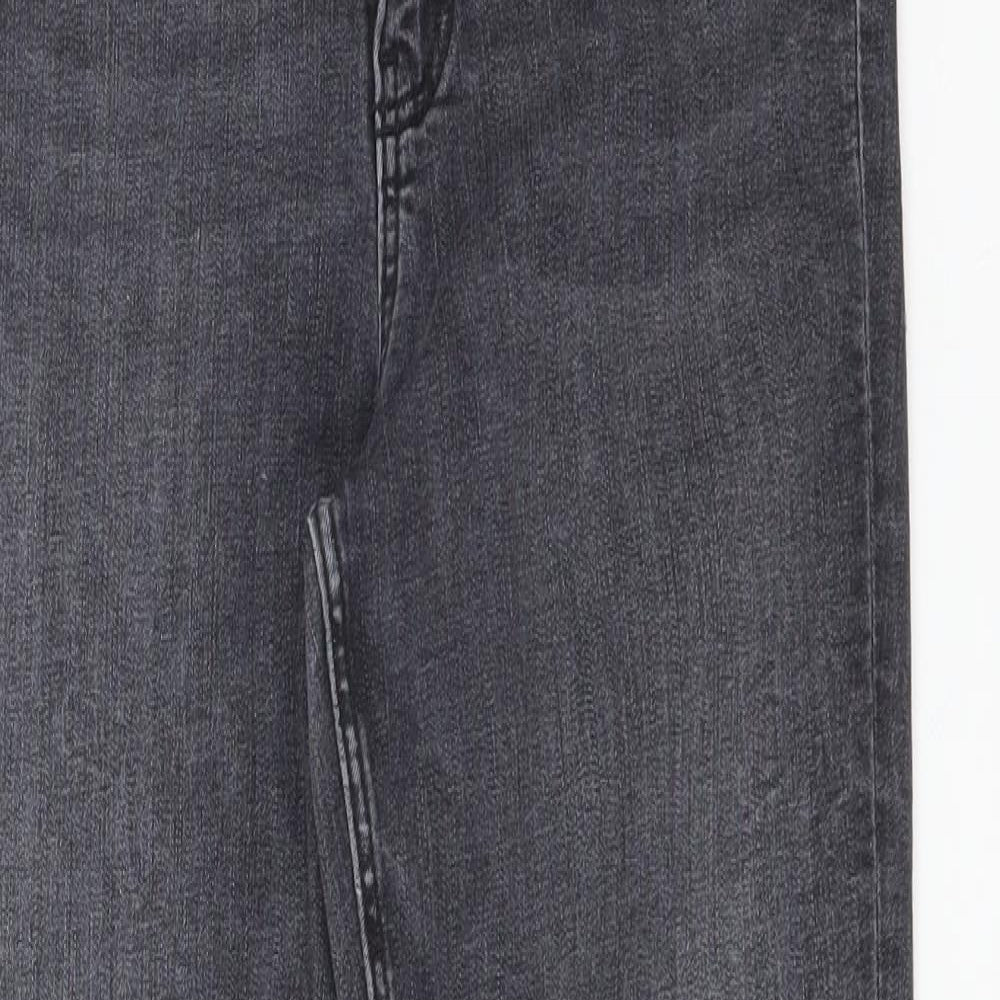 Zara Womens Black  Cotton Skinny Jeans Size 12 L27 in Regular