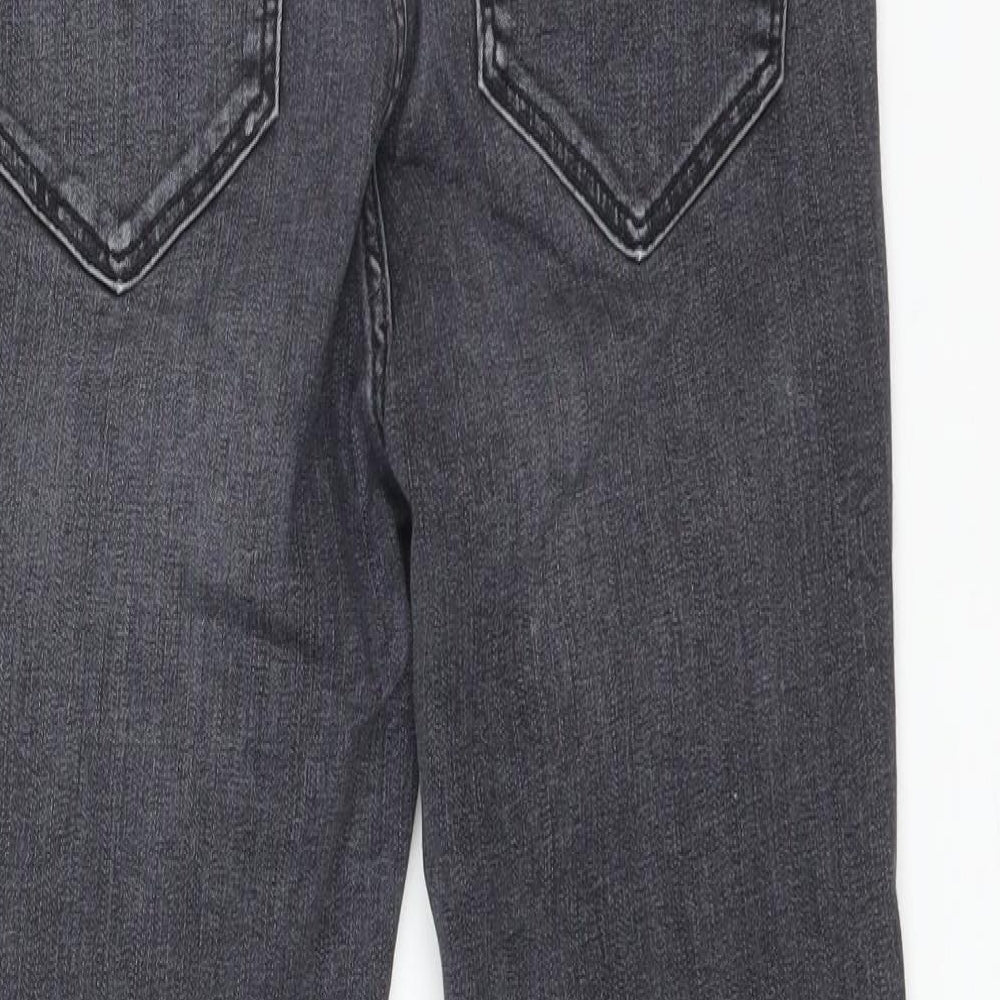 Zara Womens Black  Cotton Skinny Jeans Size 12 L27 in Regular
