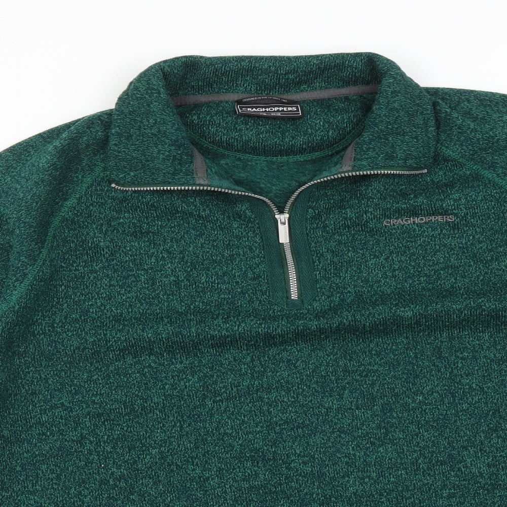 Craghoppers Mens Green High Neck  Polyester Pullover Jumper Size 2XL