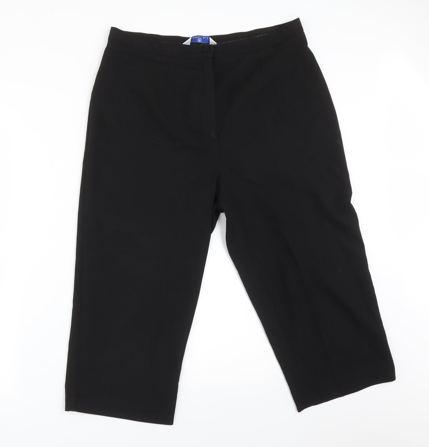 Essentials Womens Black  Polyester Dress Pants Trousers Size 16  Regular