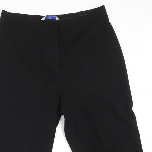 Essentials Womens Black  Polyester Dress Pants Trousers Size 16  Regular
