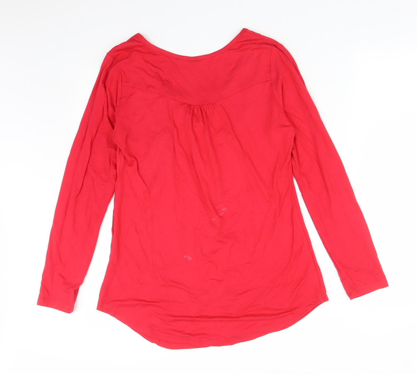 Preworn Womens Red   Basic T-Shirt Size M Round Neck