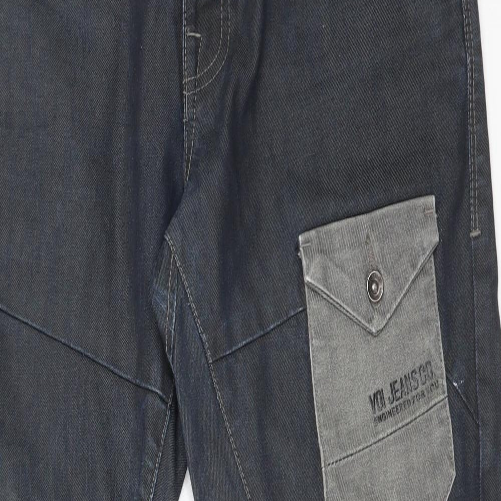 Voi Jeans Mens Blue  Cotton Straight Jeans Size 32 L30 in Regular
