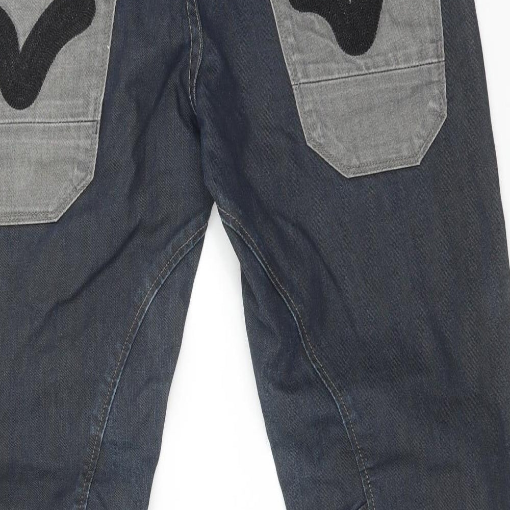 Voi Jeans Mens Blue  Cotton Straight Jeans Size 32 L30 in Regular