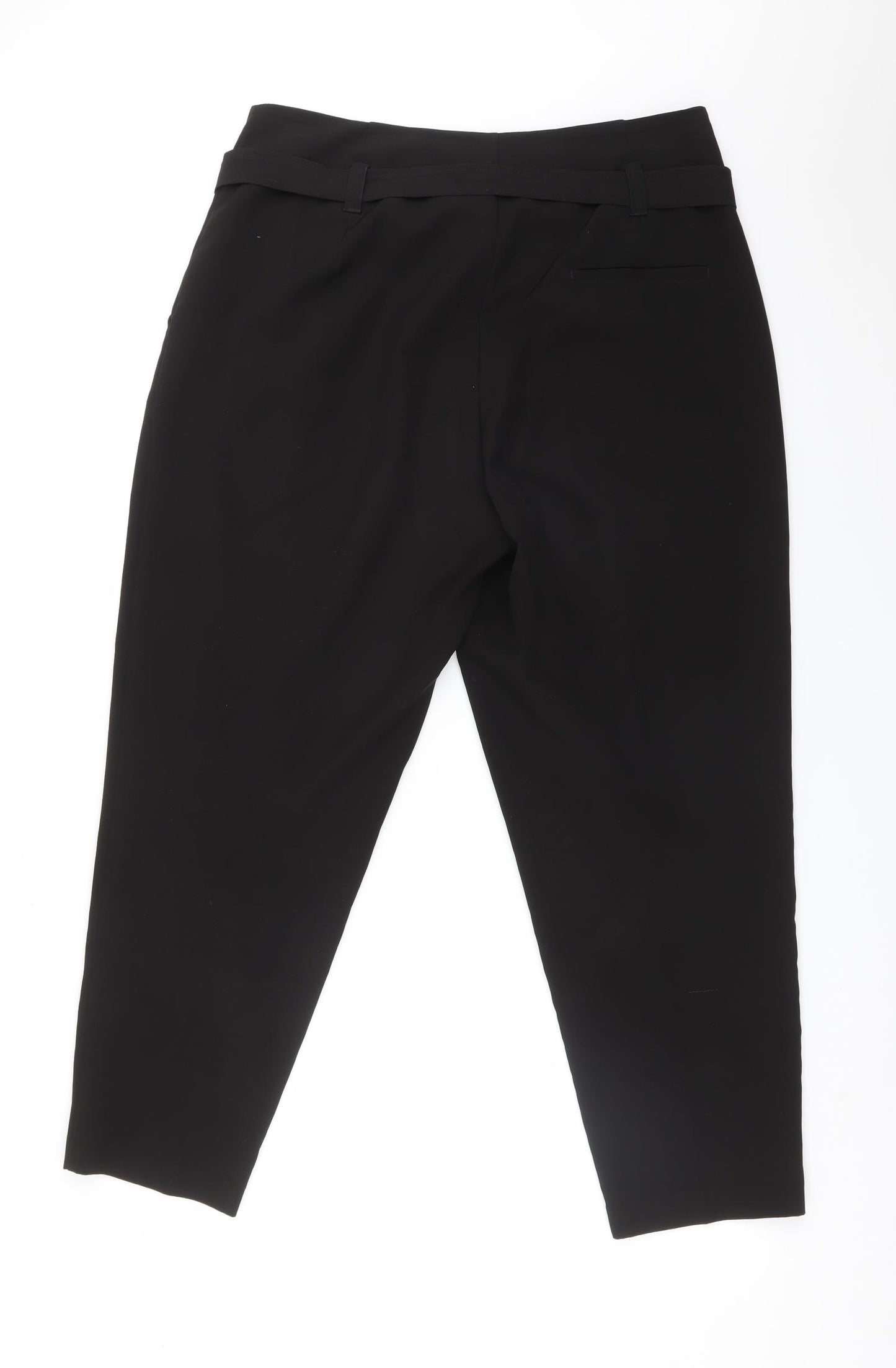 New Look Womens Black  Polyester Dress Pants Trousers Size 14 L28 in Regular
