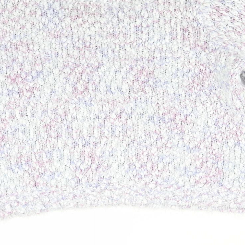F&F Womens Multicoloured Round Neck  Polyester Pullover Jumper Size 14
