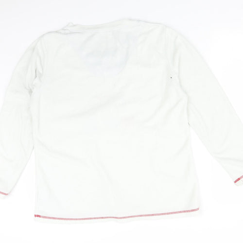Love To Dream Womens White Solid Polyester  Pyjama Top Size 18   - I <3 HUGS