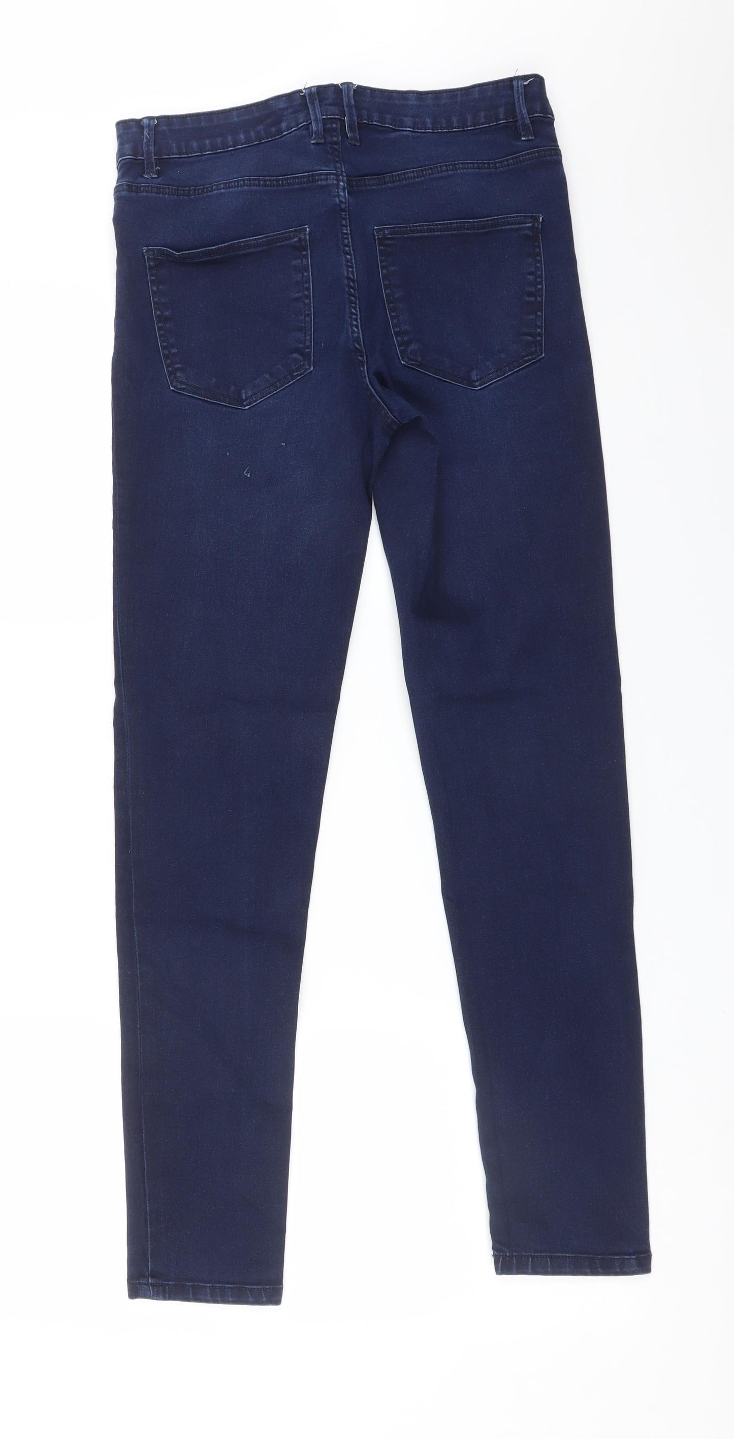 ESMARA Womens Blue  Cotton Skinny Jeans Size 30 L29 in Regular