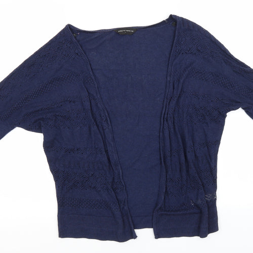 Dorothy Perkins Womens Blue Round Neck  Viscose Cardigan Jumper Size M