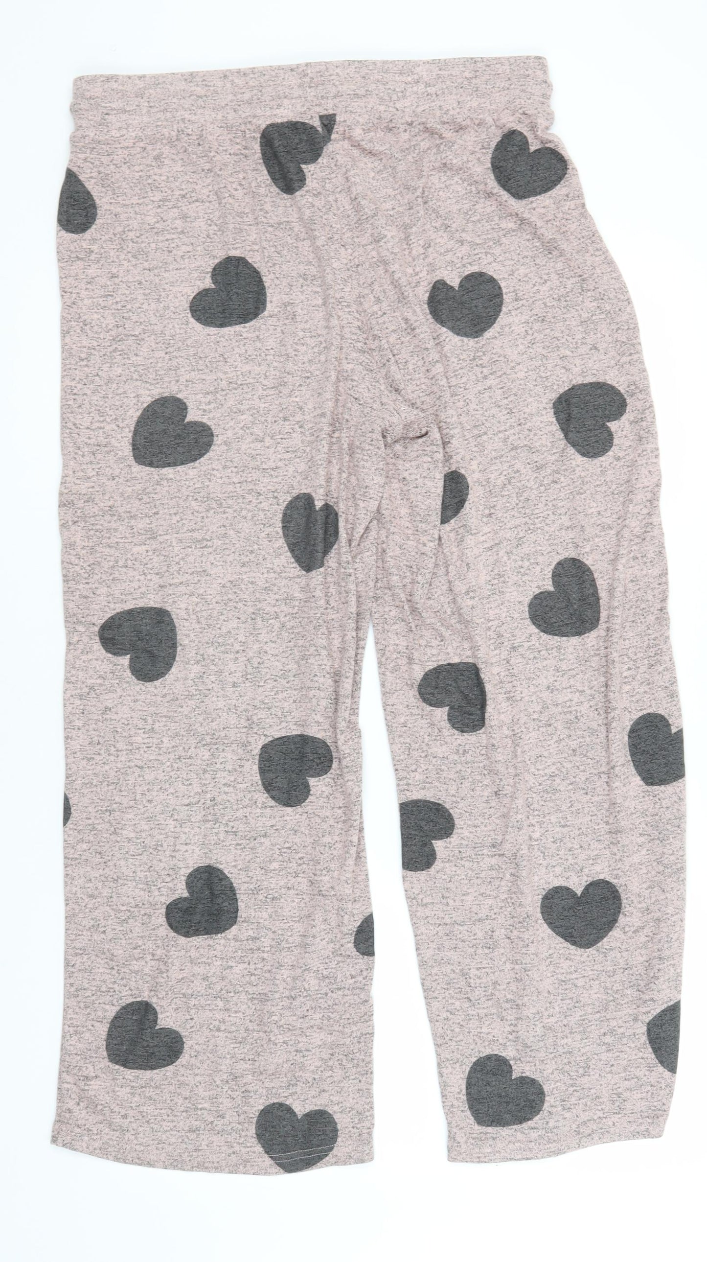 Boux Avenue Womens Grey Geometric Viscose  Lounge Pants Size 16   - Hearts