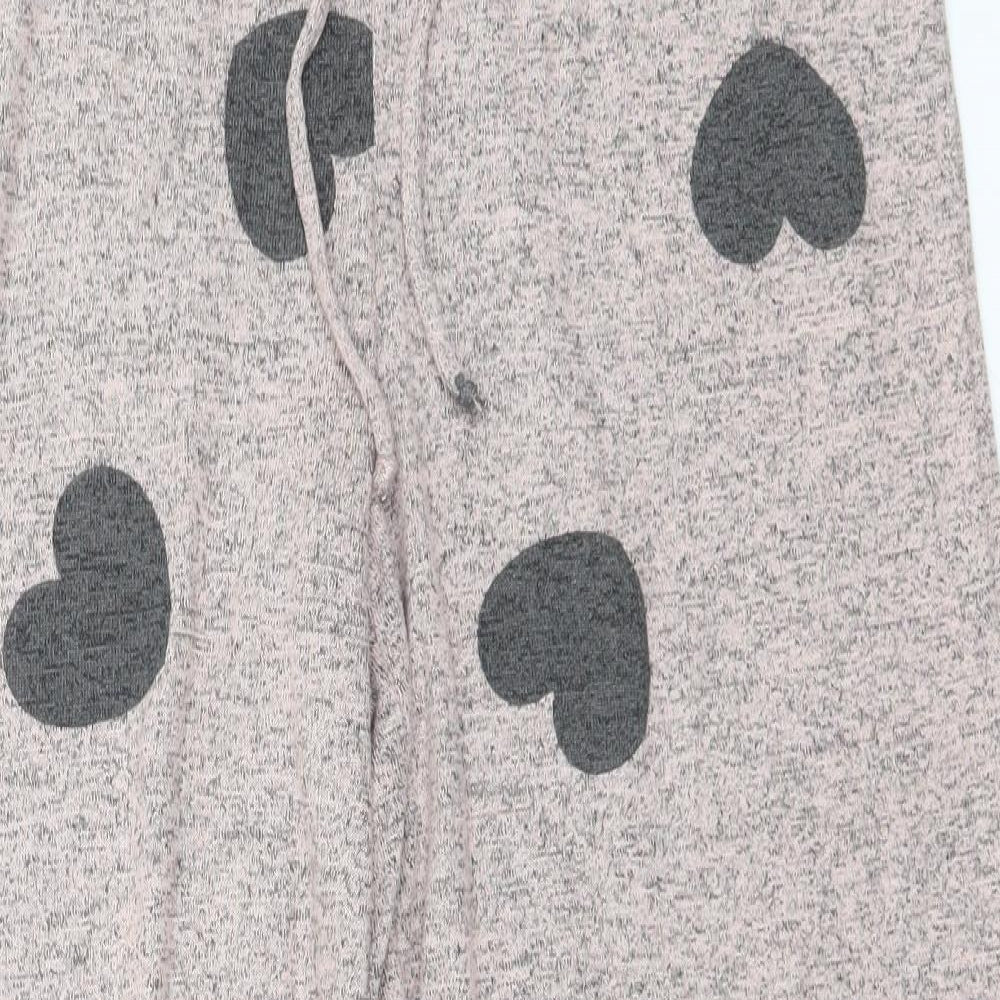 Boux Avenue Womens Grey Geometric Viscose  Lounge Pants Size 16   - Hearts