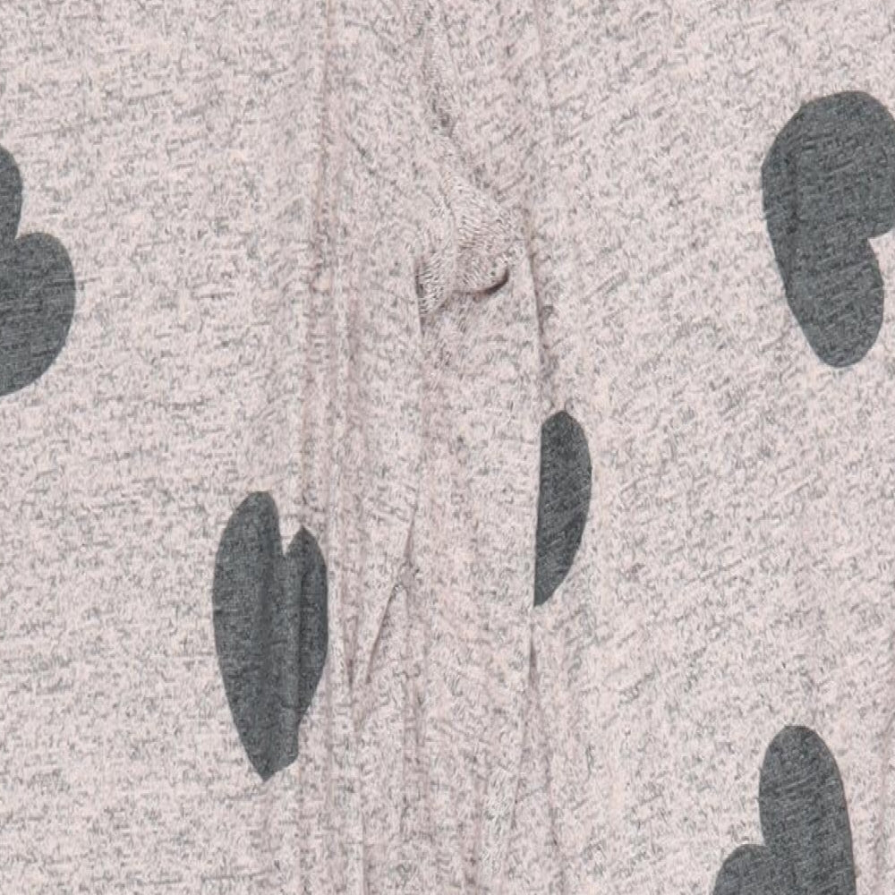 Boux Avenue Womens Grey Geometric Viscose  Lounge Pants Size 16   - Hearts