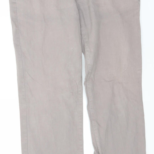Jasper Conran Mens Grey  Cotton Trousers  Size 36 L32 in Regular