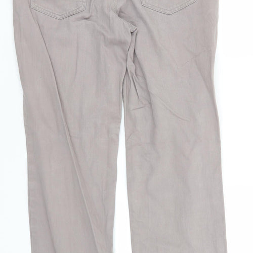 Jasper Conran Mens Grey  Cotton Trousers  Size 36 L32 in Regular