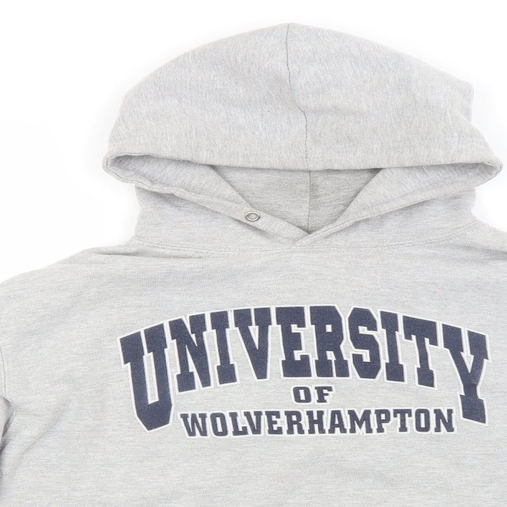 All We Do is Womens Grey Crew Neck  Cotton Pullover Jumper Size M   - University of Wolverhampton