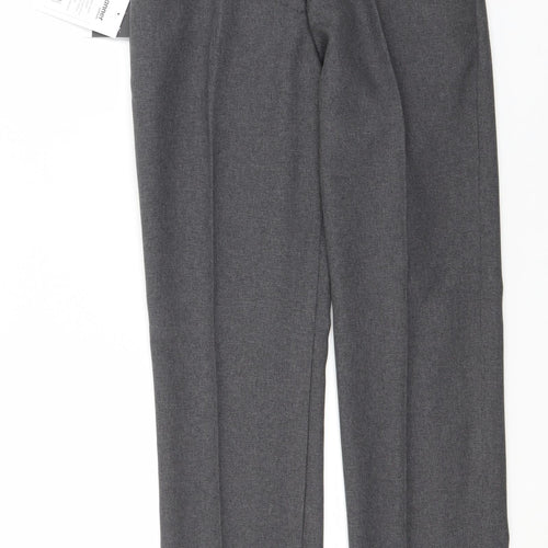 Signature Womens Grey  Polyester Trousers  Size 28 in L30 in Regular