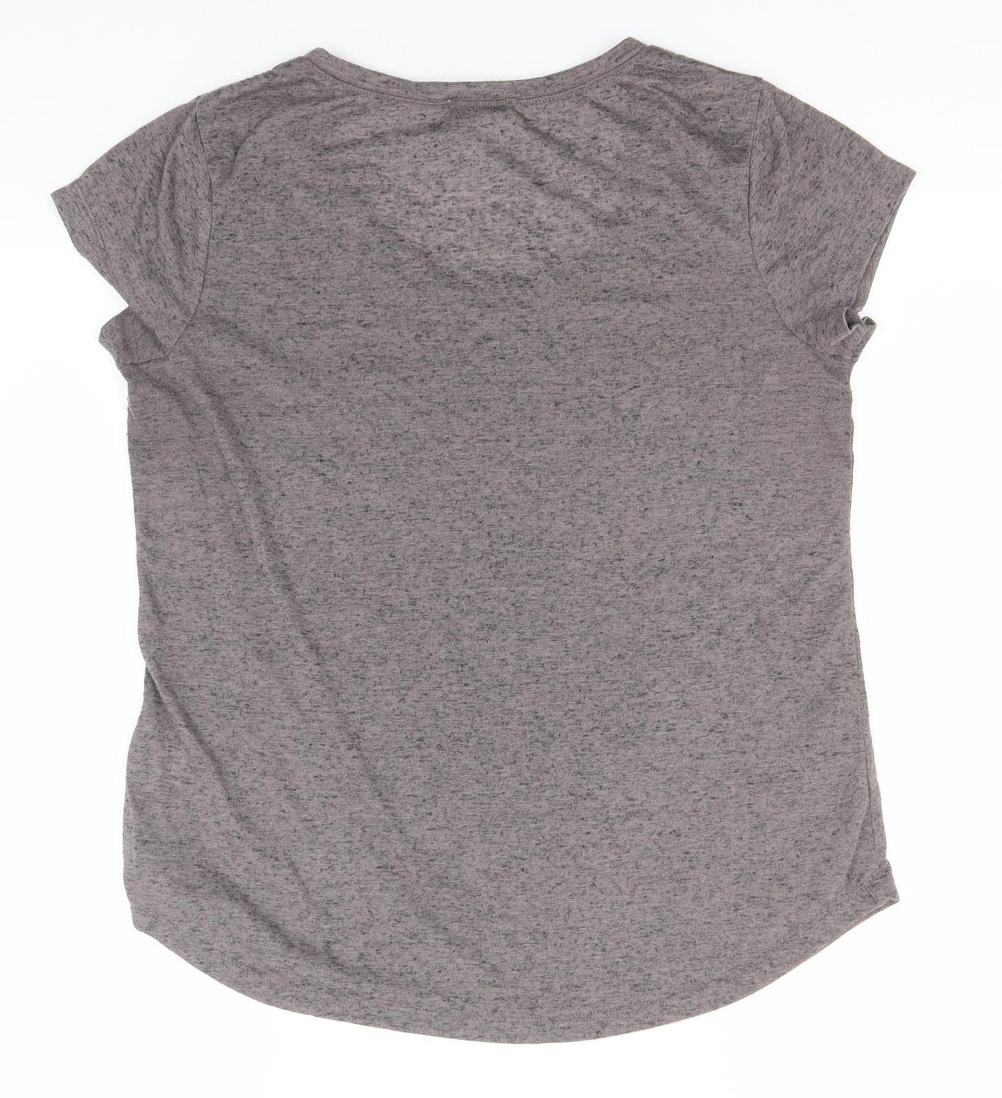 Arabella & Addison Mens Grey  Polyester  T-Shirt Size M Round Neck