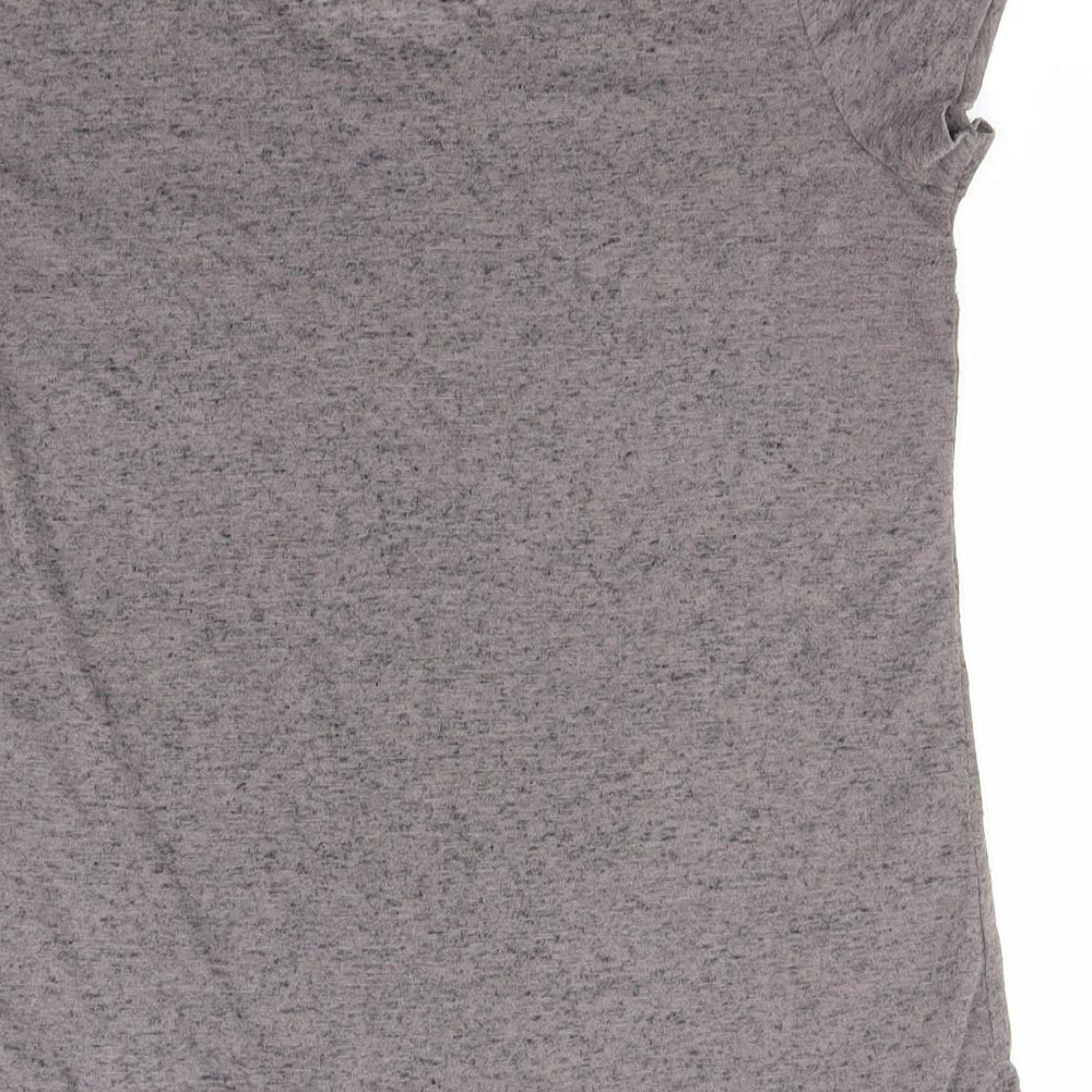 Arabella & Addison Mens Grey  Polyester  T-Shirt Size M Round Neck