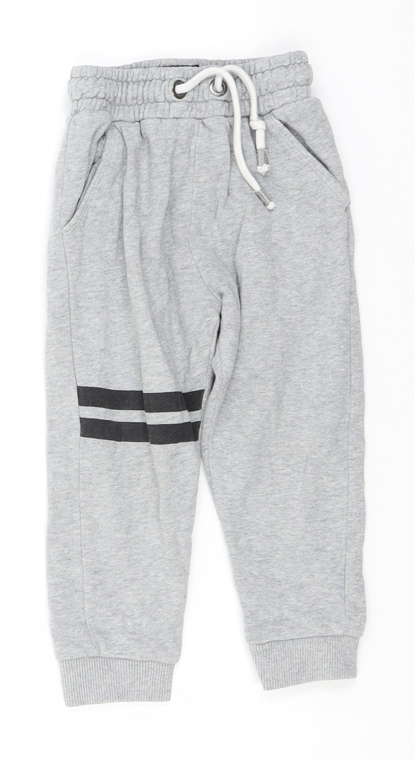 NEXT Boys Grey  Cotton Sweatpants Trousers Size 2-3 Years  Regular