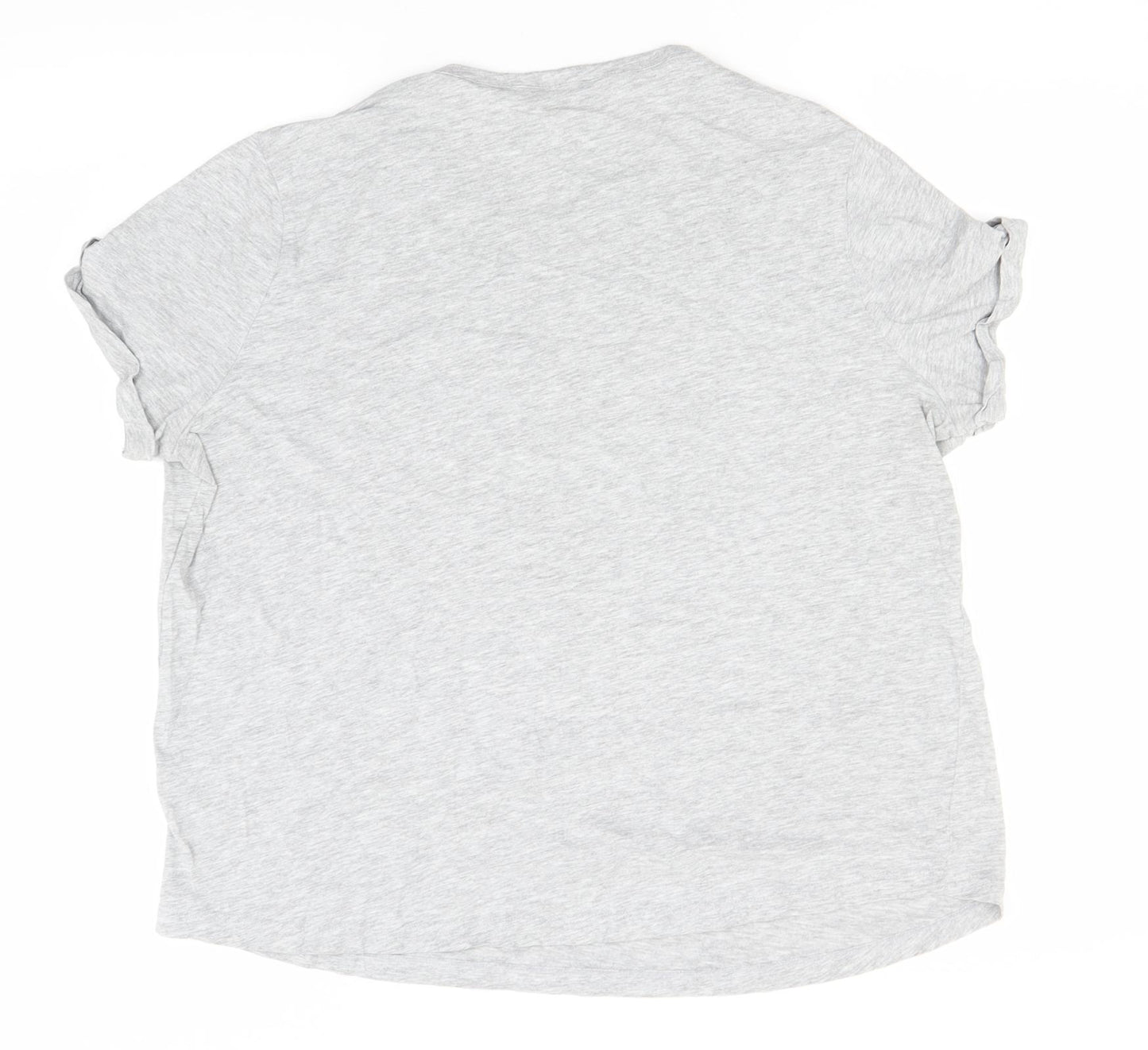 TU Womens Grey  Cotton Basic T-Shirt Size 16 Round Neck - Hello lovely