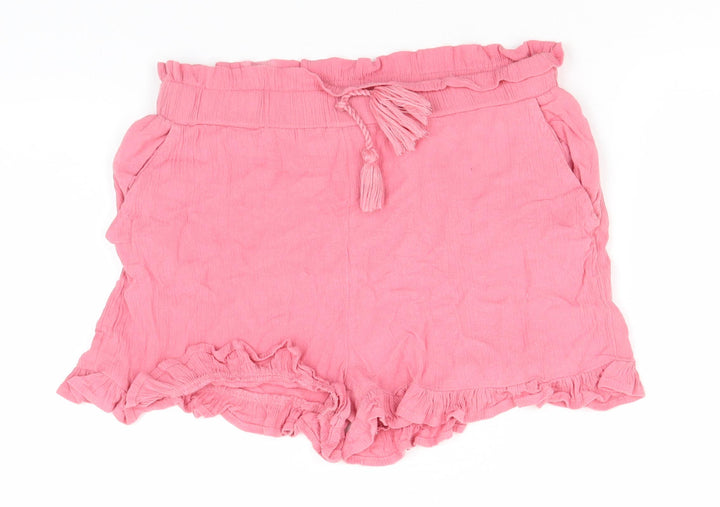 TU Girls Pink  Viscose Cargo Shorts Size 10 Years  Regular