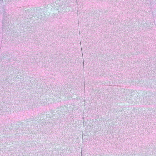 John Lewis Girls Pink  Viscose Basic T-Shirt Size 10 Years Round Neck