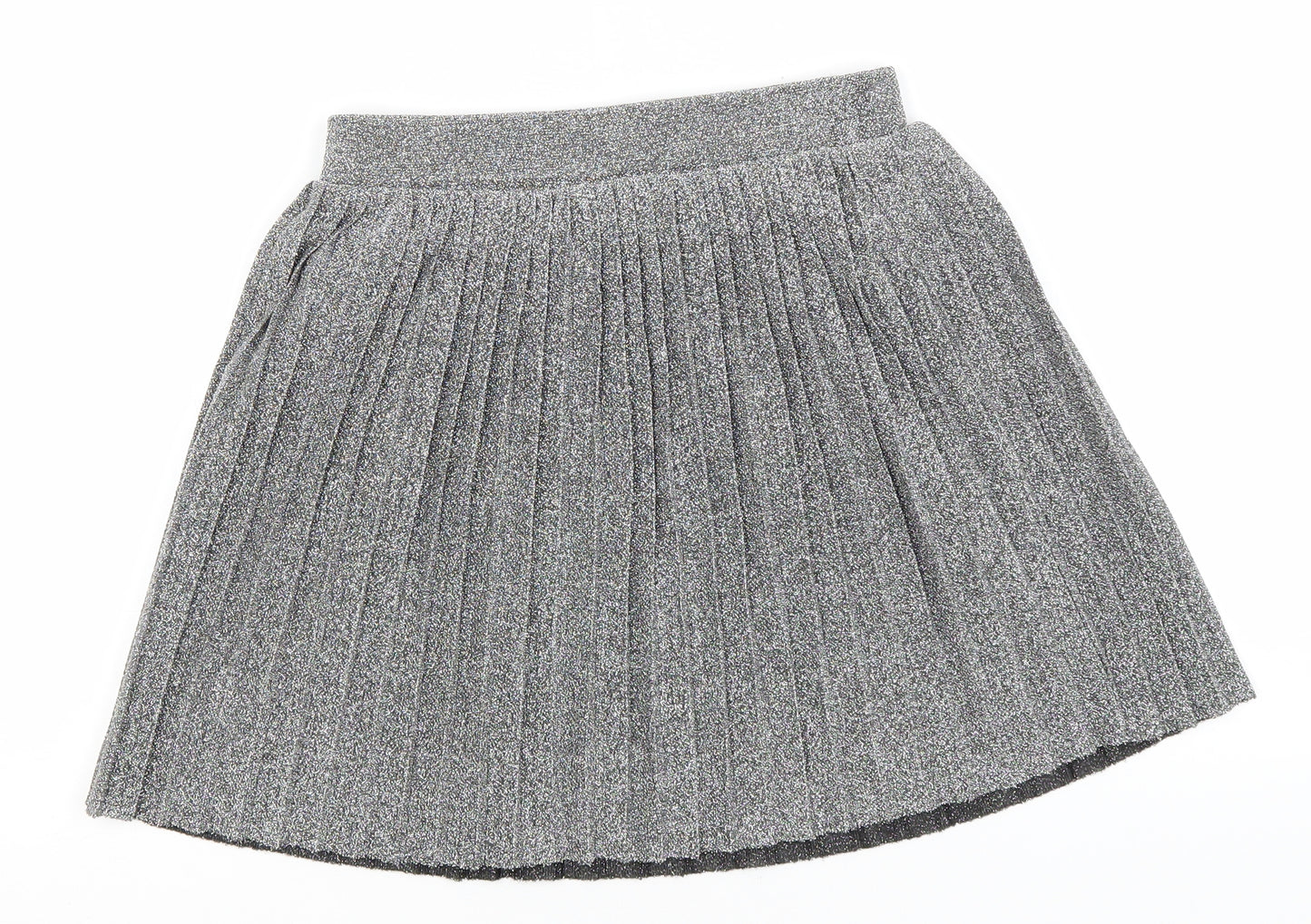 Primark Girls Silver  Polyamide A-Line Skirt Size 10-11 Years  Regular