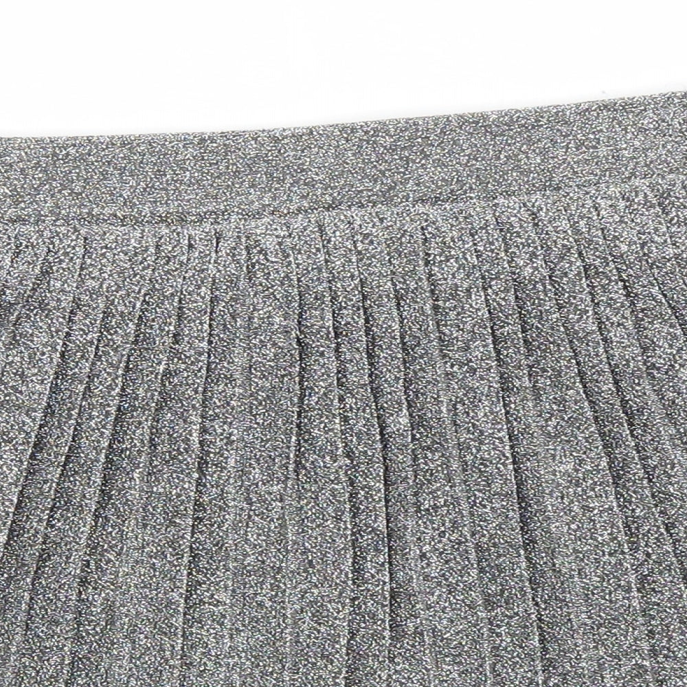 Primark Girls Silver  Polyamide A-Line Skirt Size 10-11 Years  Regular
