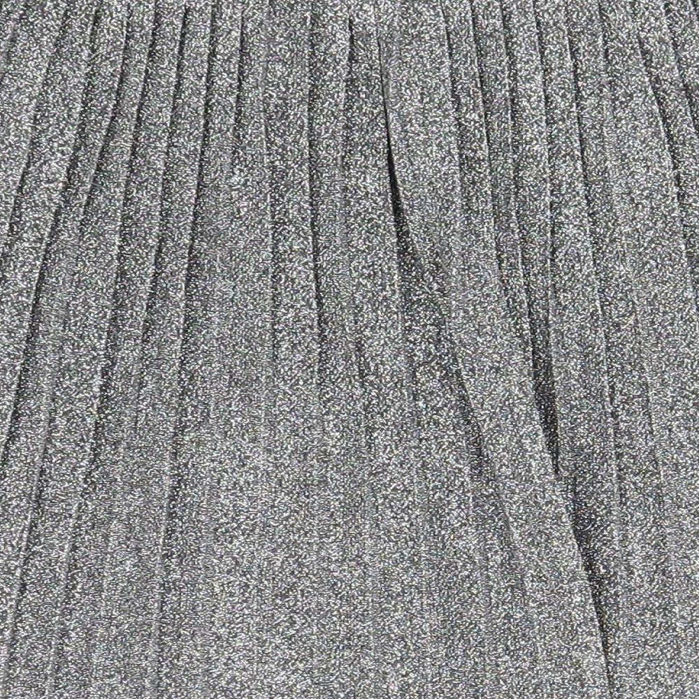 Primark Girls Silver  Polyamide A-Line Skirt Size 10-11 Years  Regular