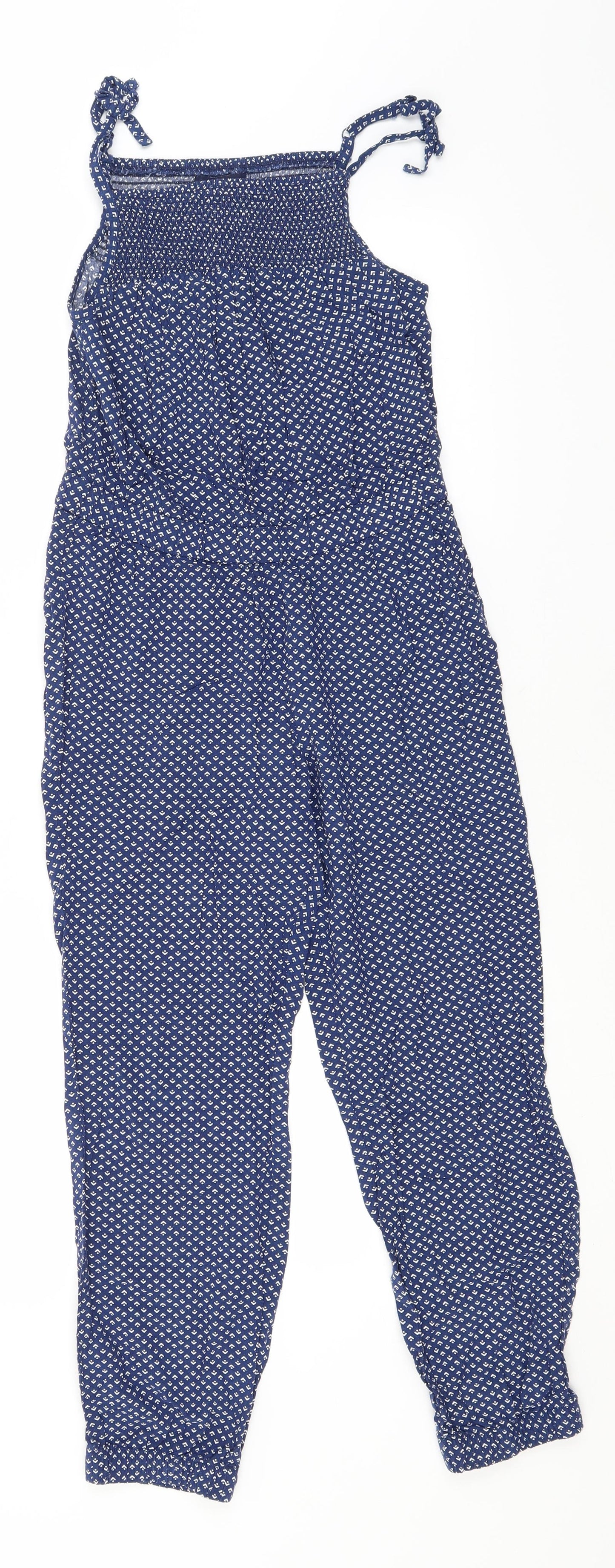 Gap Girls Blue Geometric  Jumpsuit One-Piece Size 10-11 Years