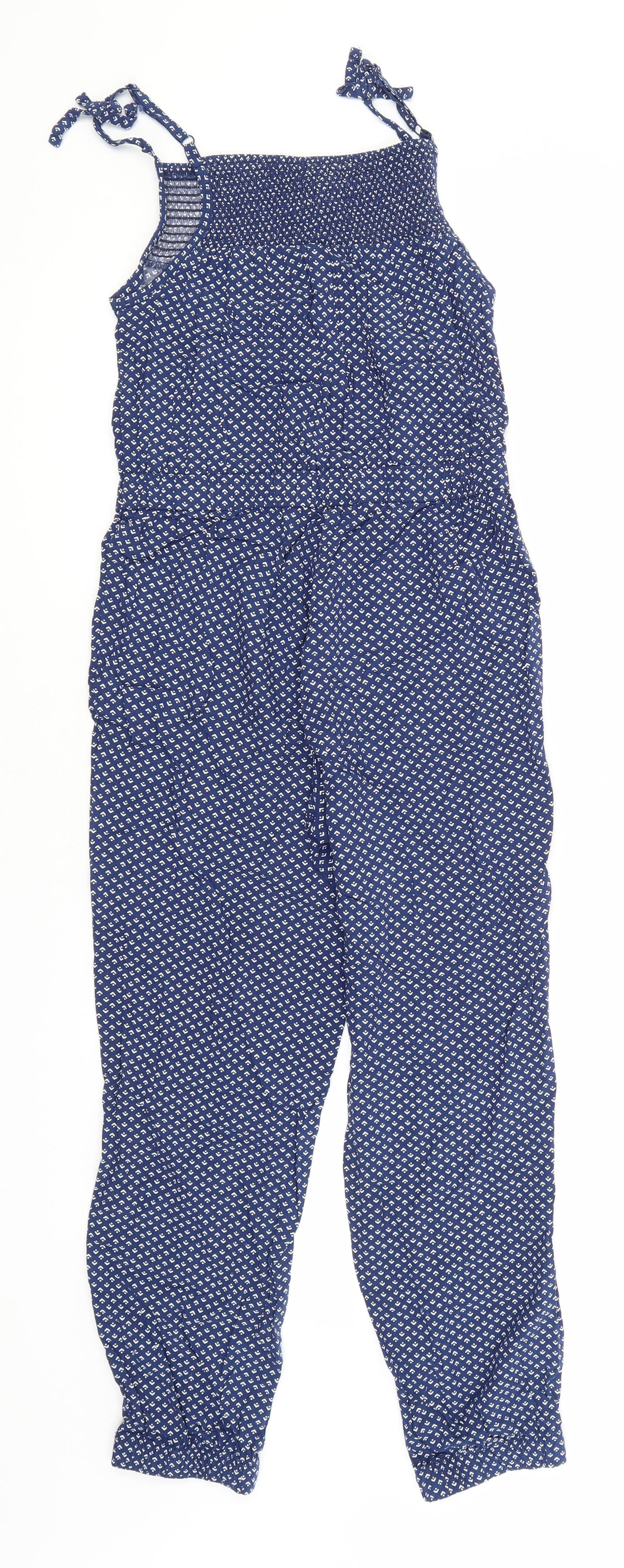Gap Girls Blue Geometric  Jumpsuit One-Piece Size 10-11 Years