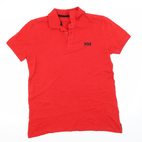Preworn Mens Red  Cotton  Polo  Collared