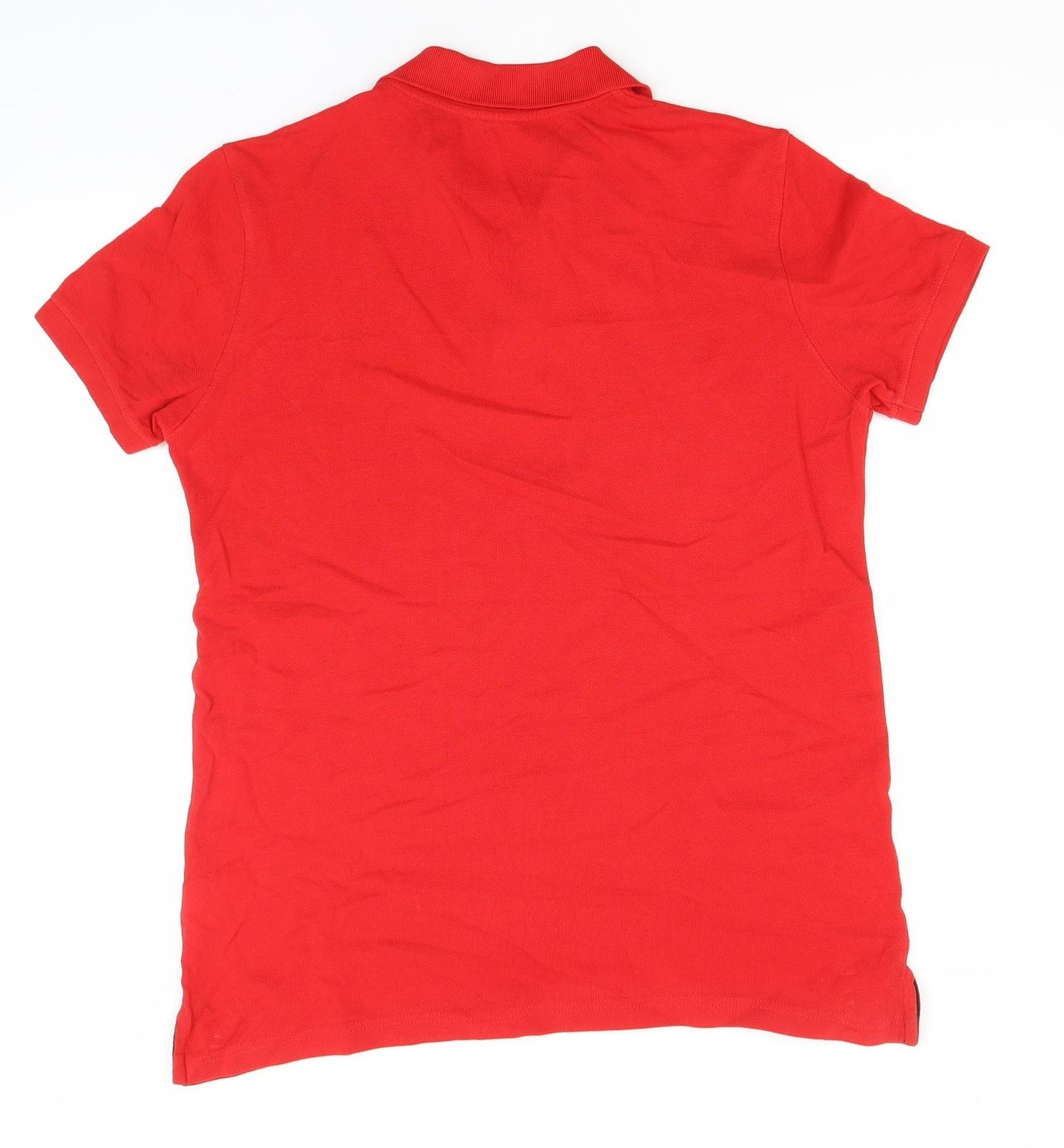 Preworn Mens Red  Cotton  Polo  Collared