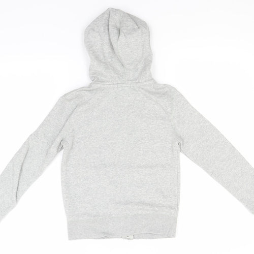Gap Girls Grey  Cotton Full Zip Hoodie Size 8-9 Years