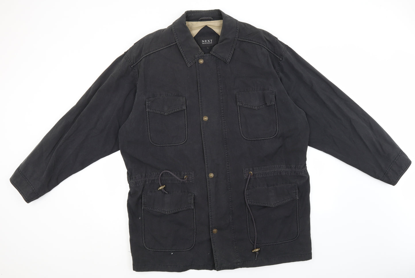 NEXT Mens Brown   Overcoat Coat Size L